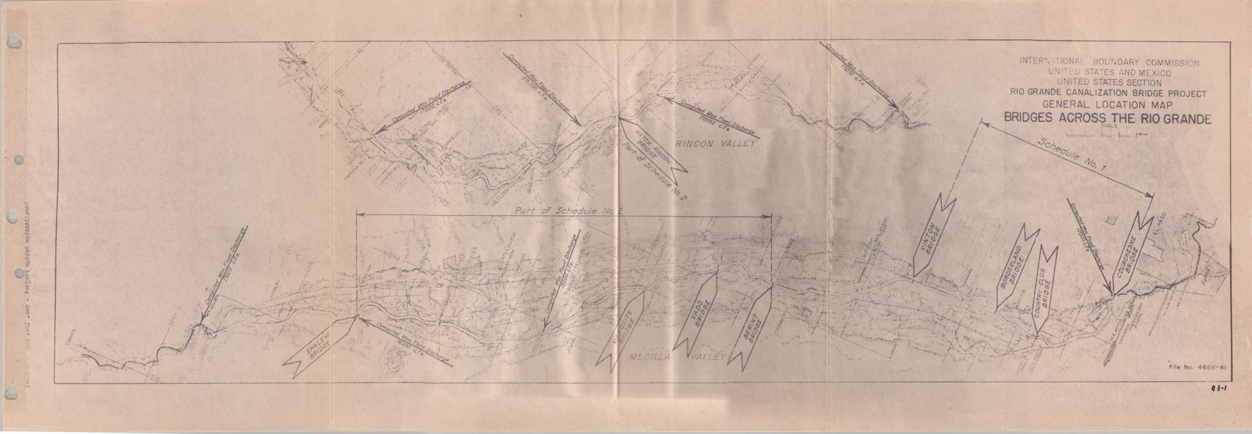 Bridges across the Rio Grande
